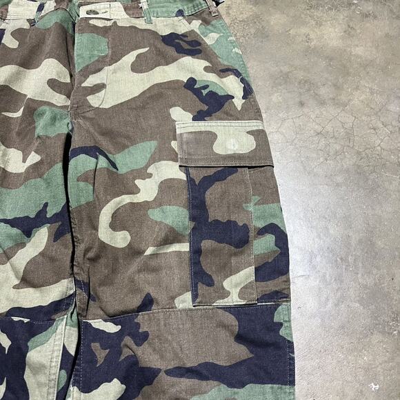 Vintage 80s US Army Camo Grunge Cargo Pants 30x32 - Picture 2 of 5